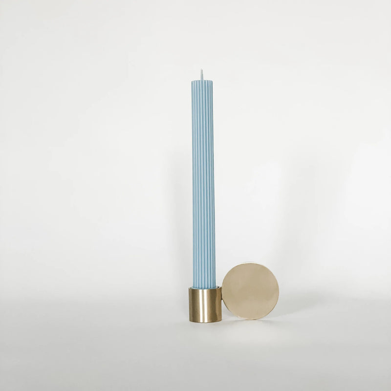 DISC BRASS CANDLE HOLDER