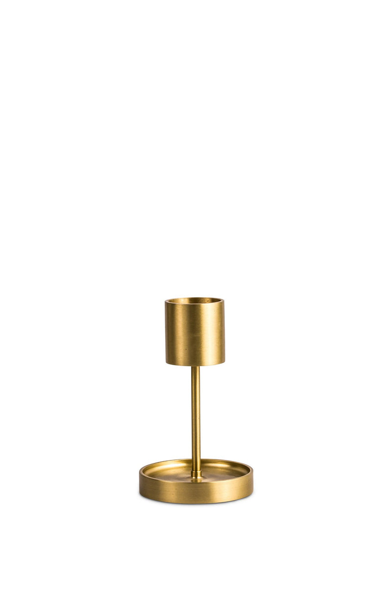 TOPSY TURVY BRASS CANDLE HOLDER