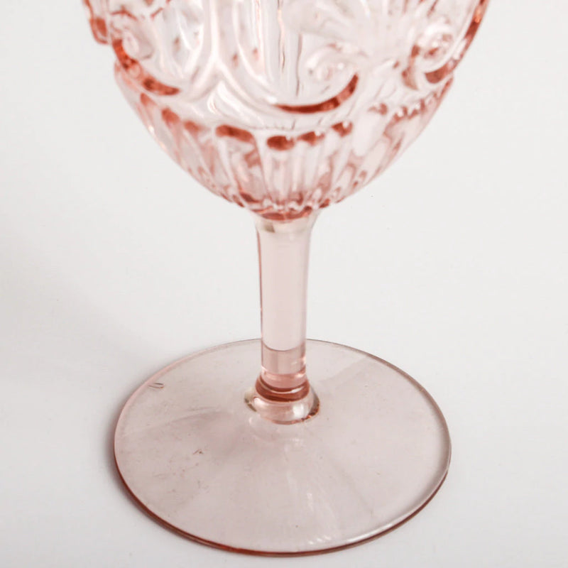 ACRYLIC WINE GLASS - BLUSH