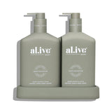WASH & LOTION DUO + TRAY - GREEN PEPPER & LOTUS
