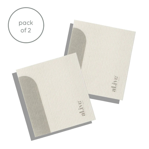 BIODEGRADABLE DISH CLOTH - PACK OF 2