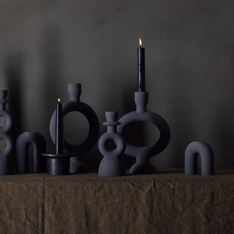 HALLEY CANDLESTAND - SMALL - CHARCOAL