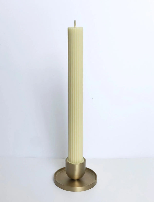SMALL BRASS - TOPSY TURVY CANDLE HOLDER